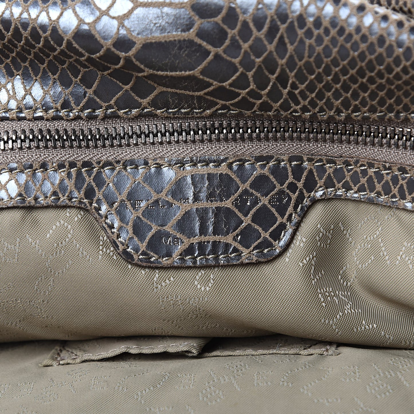 Eco Python Big Falabella Tote Brown