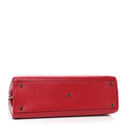 Gucci Shibuya Calfskin Medium Zumi Top Handle Bag Hibiscus Red 3 of 8