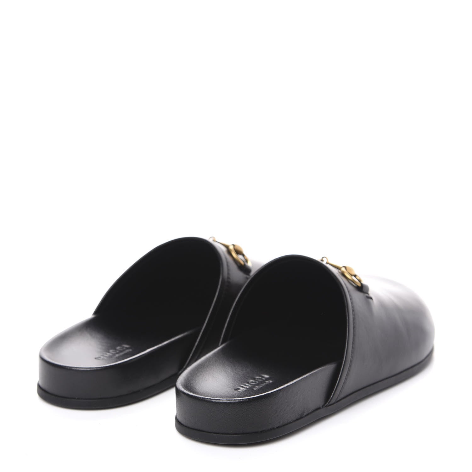 Gucci Malaga Kid Womens Horsebit River Slippers 36 Black 4 of 9