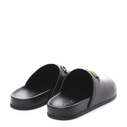 Gucci Malaga Kid Womens Horsebit River Slippers 36 Black 4 of 9