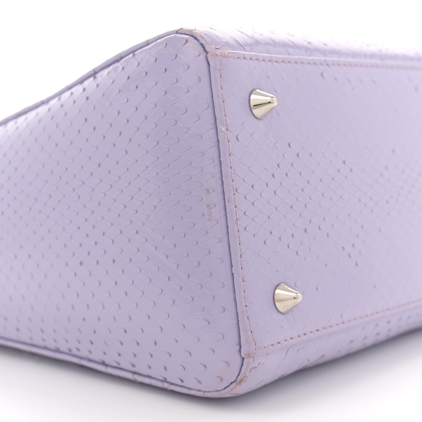 Snakeskin Medium Lady Dior Purple