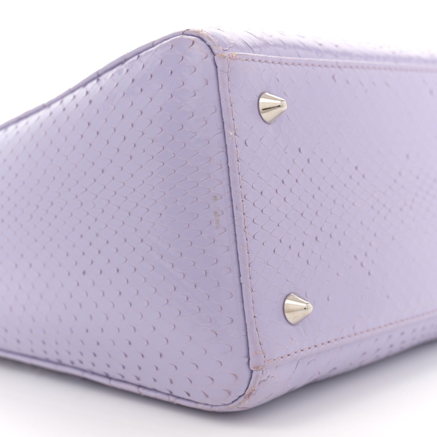 Christian Dior Snakeskin Medium Lady Dior Purple 9 of 13