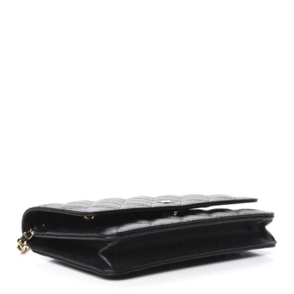 Chanel Caviar Quilted Wallet On Chain WOC Black 4 of 8