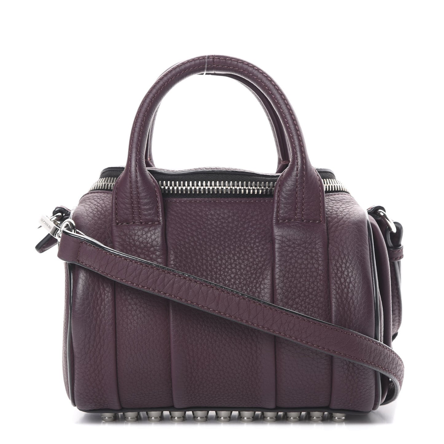 Pebbled Calfskin Mini Rockie Matte Oxblood