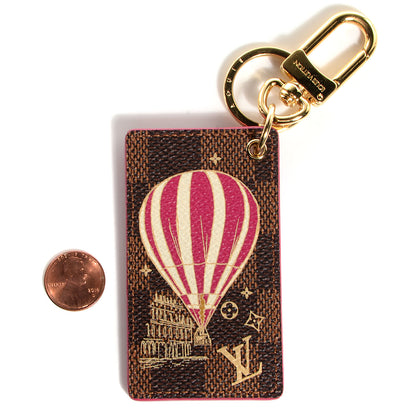 Louis Vuitton Damier Ebene Illustre Air Balloon Bag Charm Grenade 2 of 7