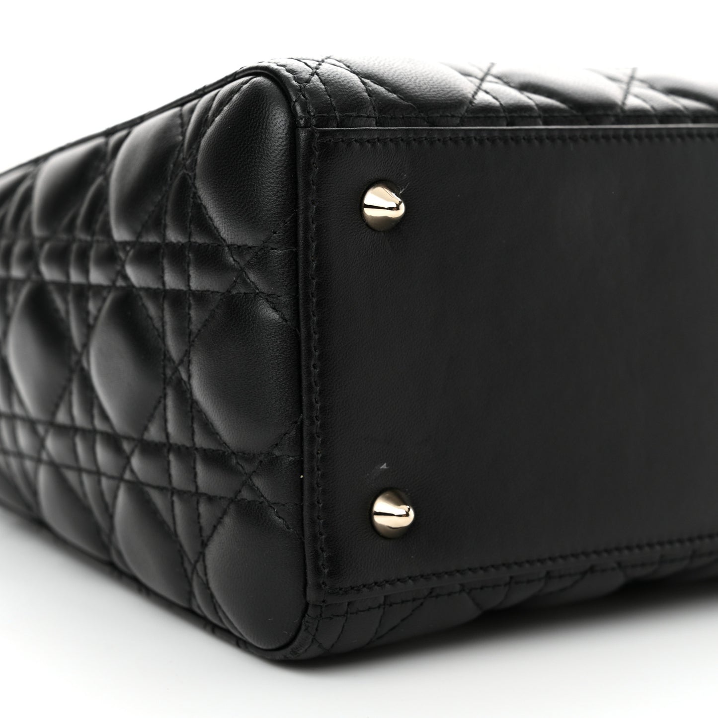 Lambskin Cannage Medium Lady Dior Black