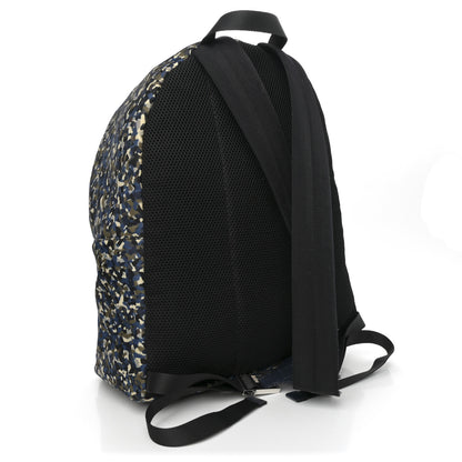 Fendi Nylon Vitello Elite Flamingo Granite Lightning Monster Eyes Backpack  Military Lavagna Multicolor 7 of 31