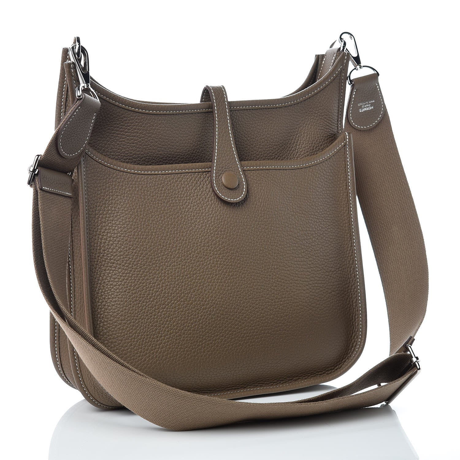 Hermes Taurillon Clemence Evelyne III PM Etoupe 3 of 10