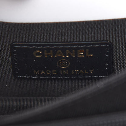 Chanel Calfskin Quilted Mini Maxi Pearls Wallet On Chain WOC Black 6 of 9
