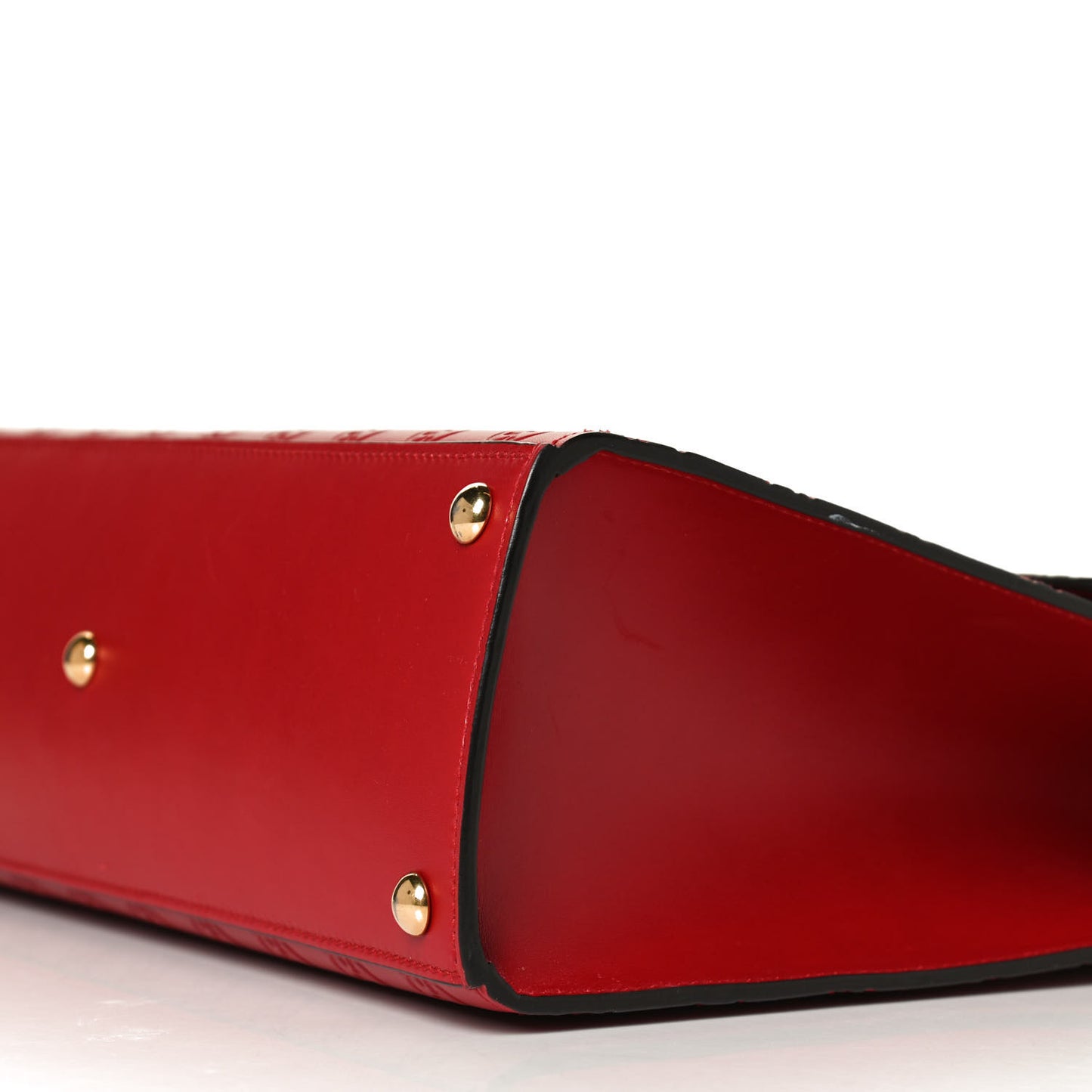 Guccissima Signature Medium Padlock Top Handle Bag Hibiscus Red