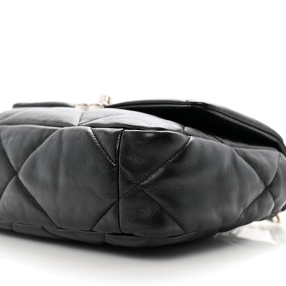 Chanel Lambskin Quilted Medium Chanel 19 Flap Black 10 of 10