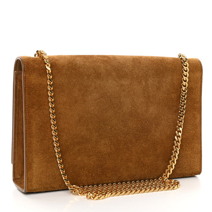 Saint Laurent Suede Medium Classic Monogram Kate Tassel Satchel Light Ochre 3 of 12