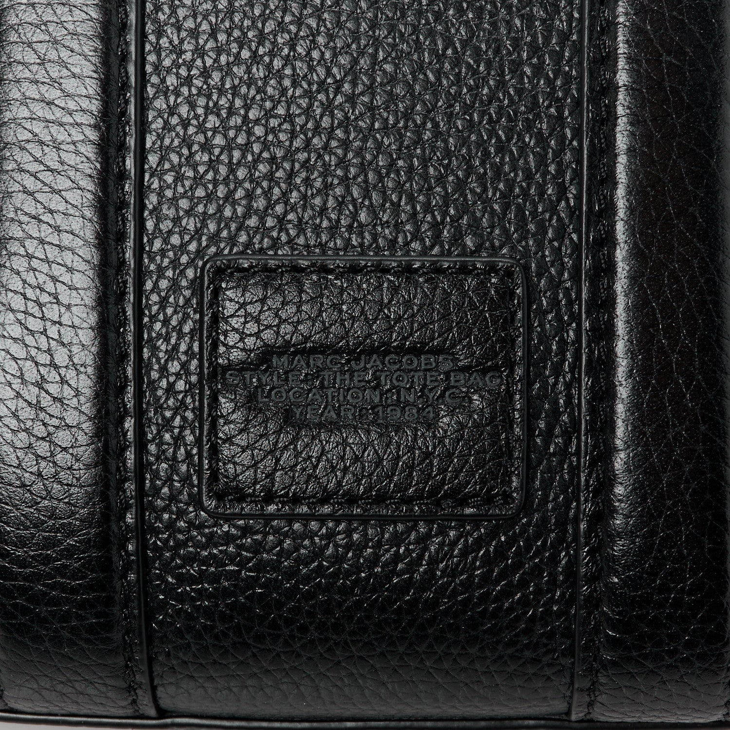 Marc Jacobs Grained Calfskin Micro The Tote Bag Black 8 of 11