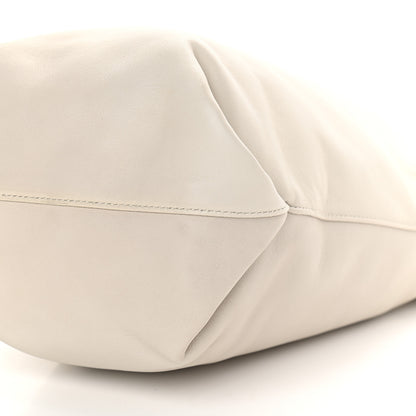Saint Laurent Lambskin Small Teddy Bucket Bag White 11 of 11