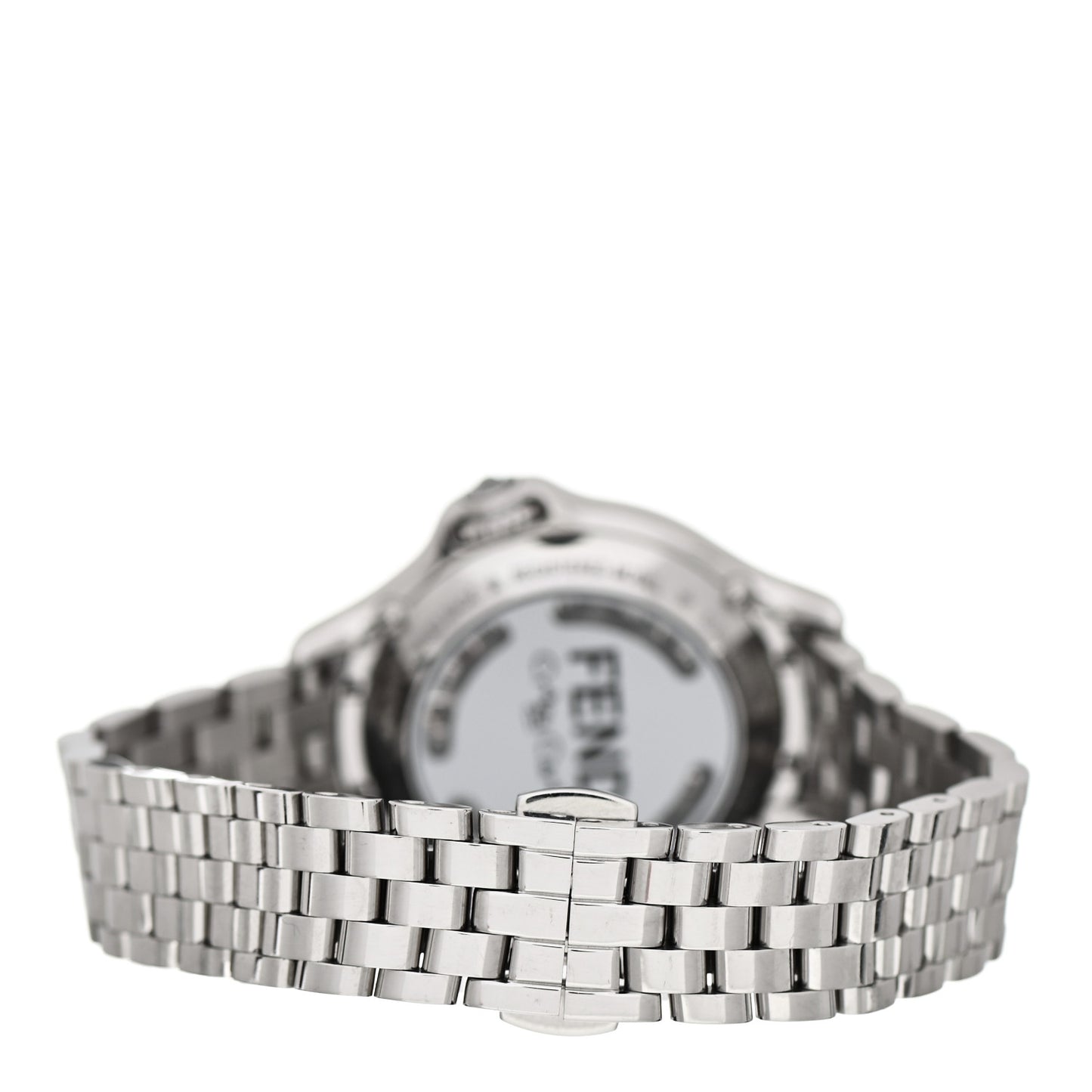 Stainless Steel Diamond Topaz 33mm Crazy Carats Quartz Watch Black