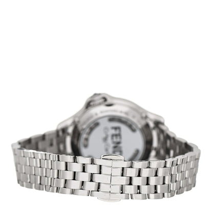 Fendi Stainless Steel Diamond Topaz 33mm Crazy Carats Quartz Watch Black 5 of 7