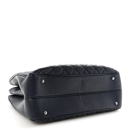 Chanel Caviar Quilted Large Urban Companion Top Handle Shopping Tote Navy 4 of 10