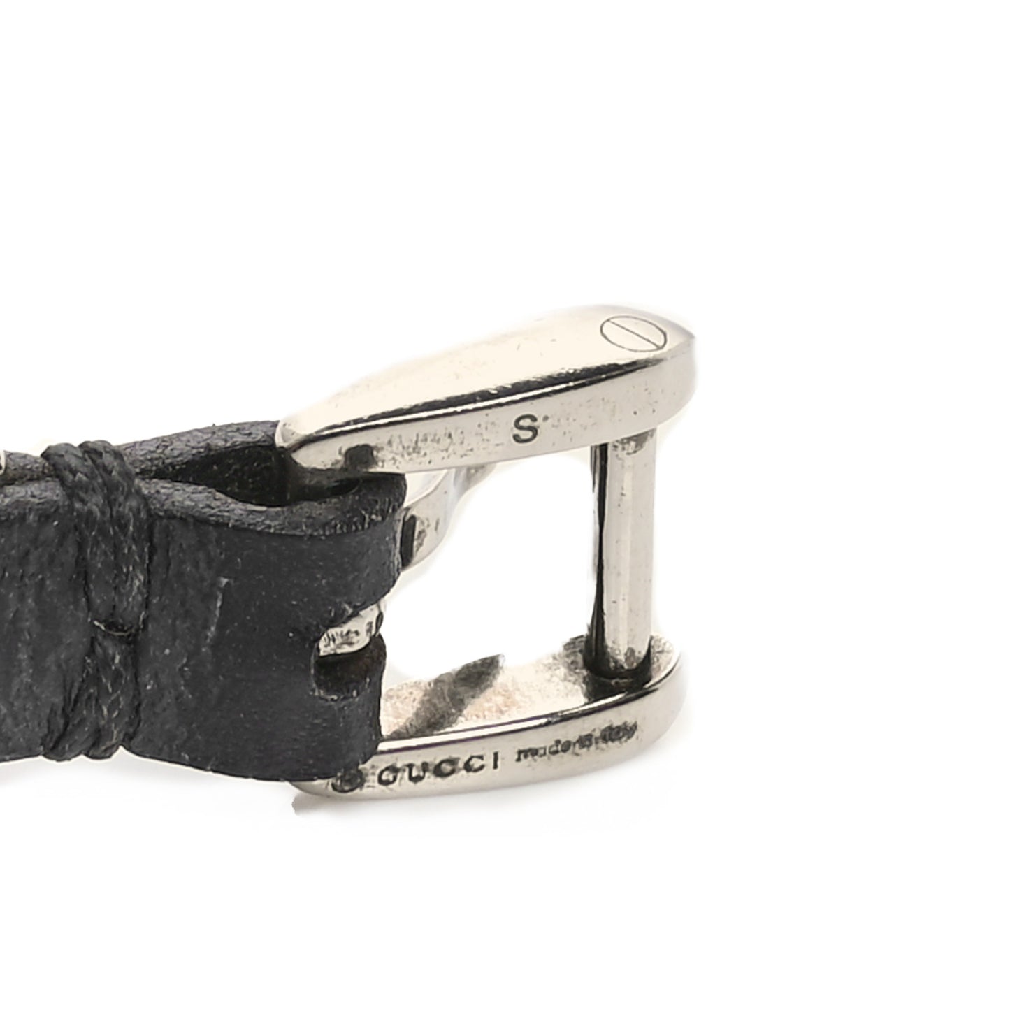 Calfskin Feline Heads Bracelet Black