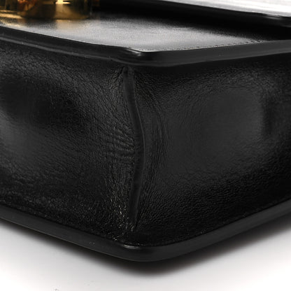 Christian Dior Shiny Crinkled Lambskin 30 Montaigne Flap Bag Black 6 of 7