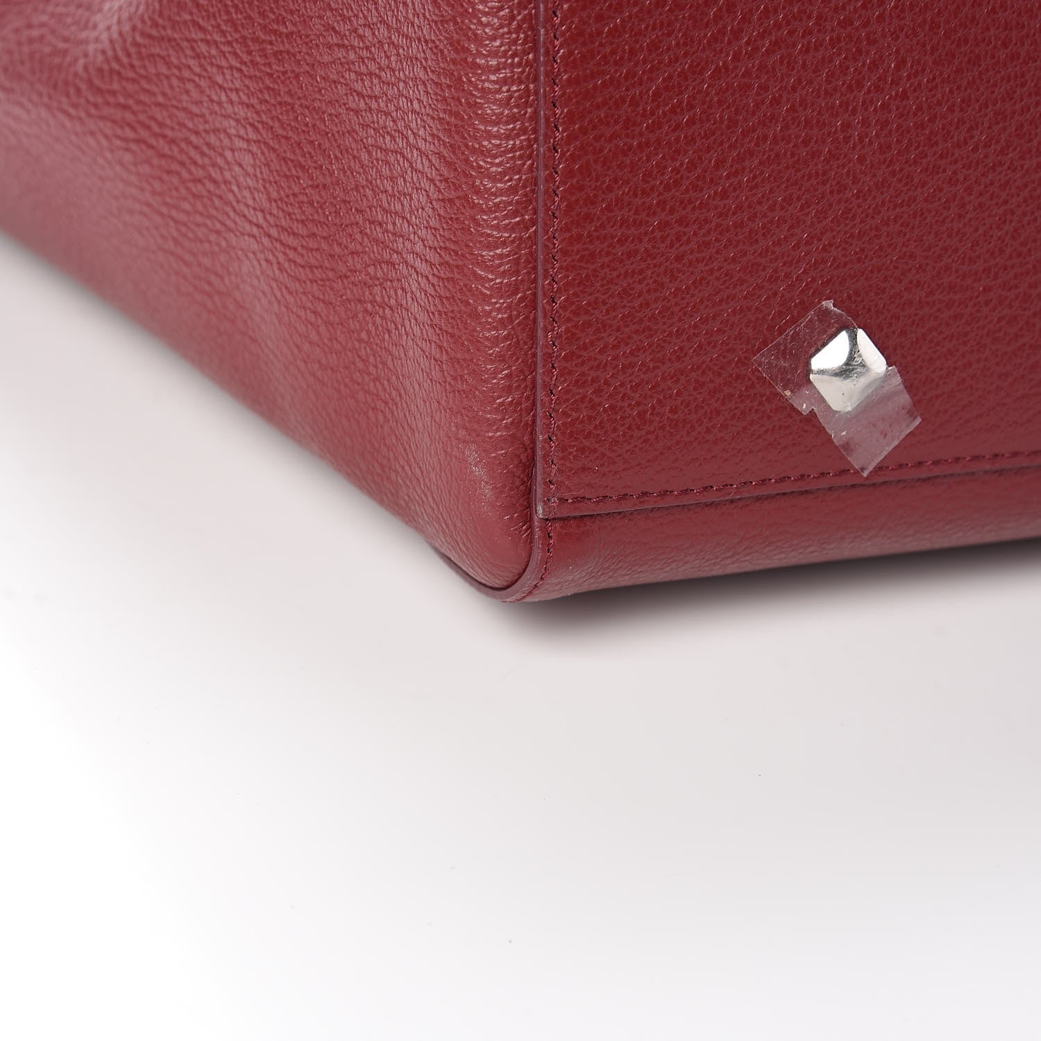 MCM Grained Calfskin Medium Reversible Wandel Tote Ruby Tan 12 of 12