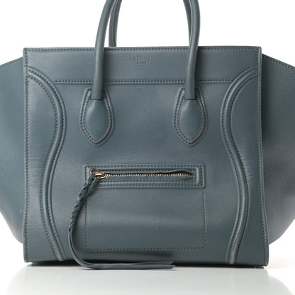 Celine Supple Calfskin Medium Phantom Luggage Slate Blue 8 of 22