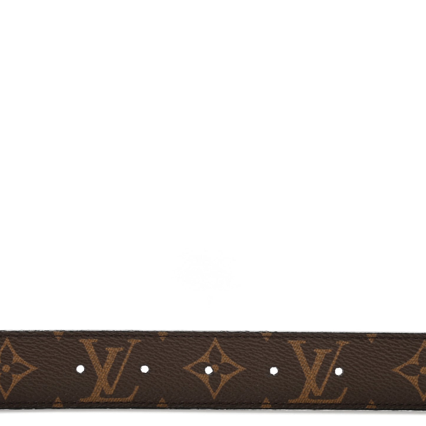 Calfskin Monogram 30mm LV Initiales Reversible Belt 85 34 Black