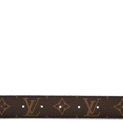 Louis Vuitton Calfskin Monogram 30mm LV Initiales Reversible Belt 85 34 Black 4 of 10