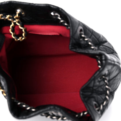 Chanel Aged Calfskin Quilted Small Gabrielle Backpack Black 5 of 10