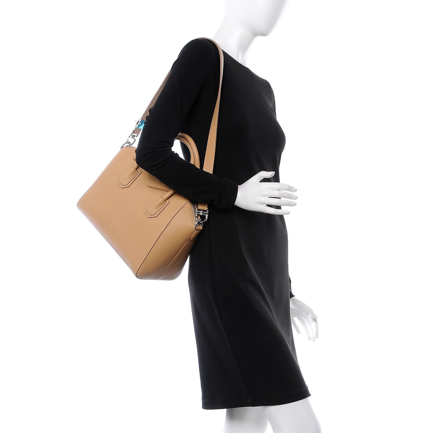 Sugar Goatskin Small Antigona Light Beige