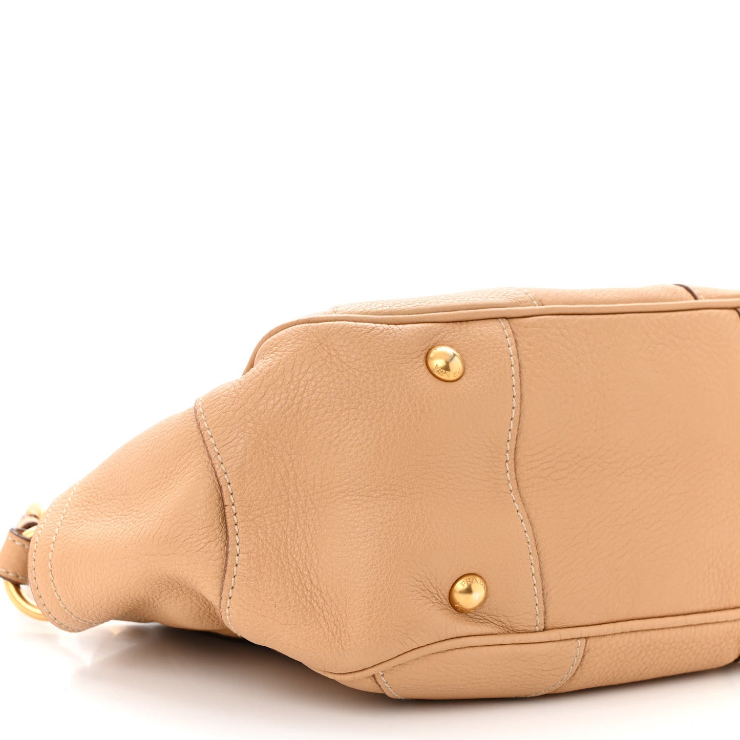 Vitello Daino Flap Shoulder Bag Sughero