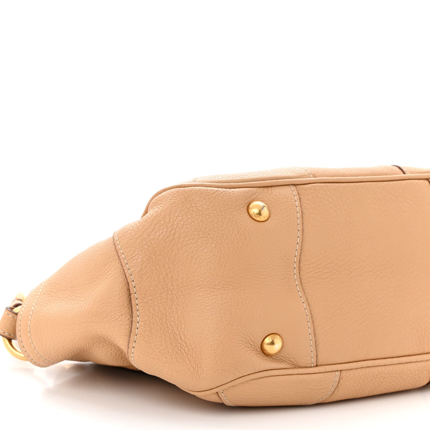 Prada Vitello Daino Flap Shoulder Bag Sughero 9 of 12