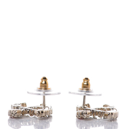Chanel Crystal Over The Rainbow CC Earrings Gold Multicolor 3 of 5