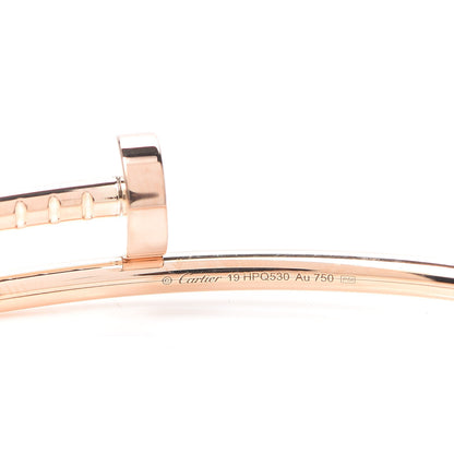 Cartier 18K Pink Gold Small Juste Un Clou Bracelet 19 4 of 6