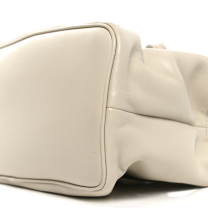 Prada Nappa Small Dada Shoulder Bag Ivory 9 of 10