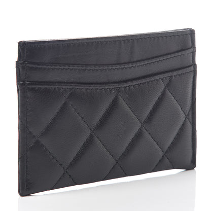Chanel Lambskin Quilted Card Holder Black 2 of 7