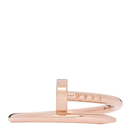 Cartier 18K Pink Gold Small Juste Un Clou Ring 53 6.25 1 of 6