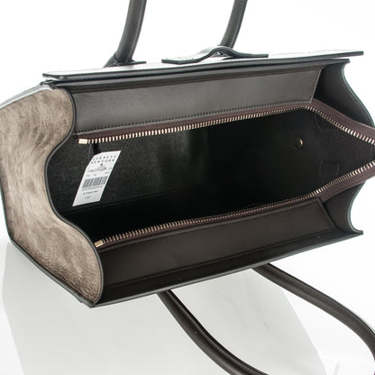 Celine Bullhide Micro Tri-Color Luggage Khaki 5 of 7