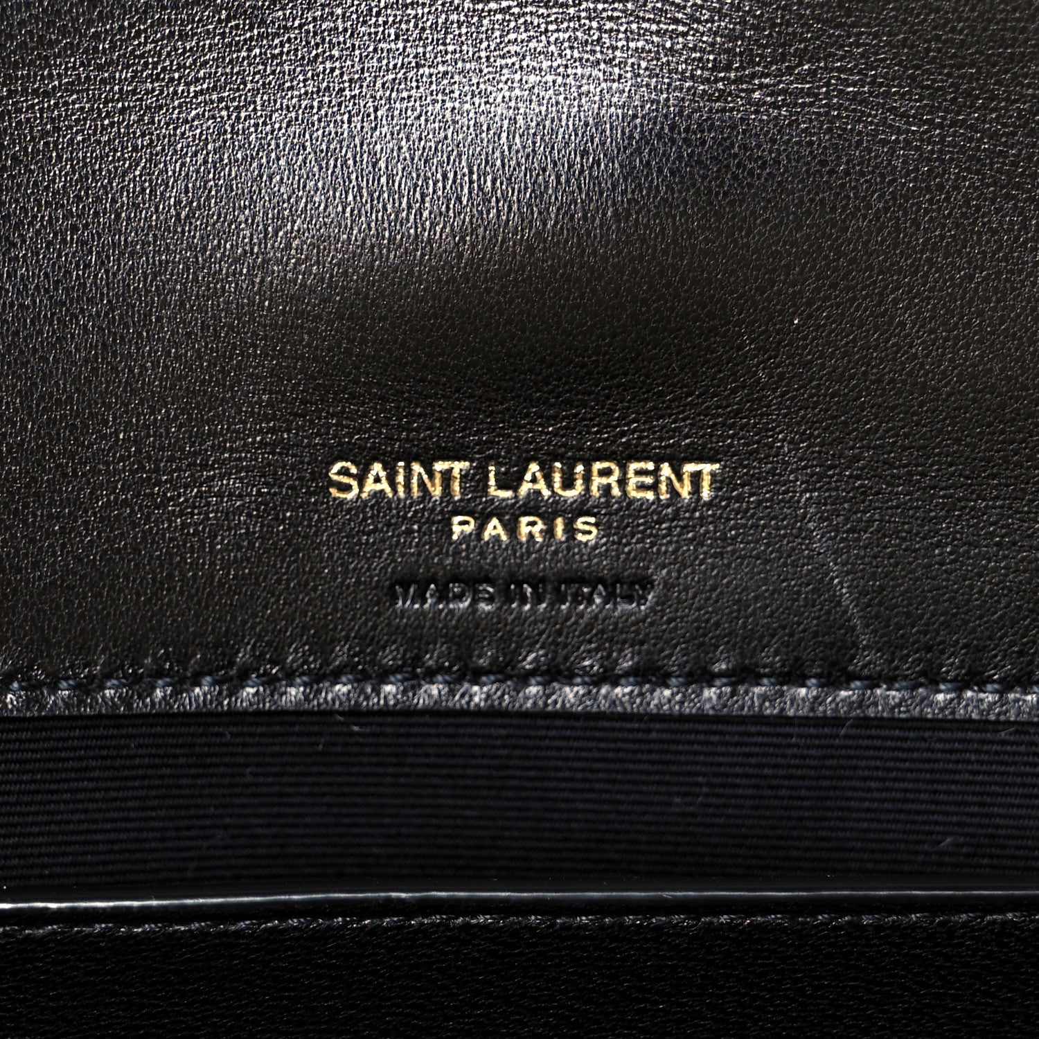 Saint Laurent Lambskin Chevron Quilted Small Loulou Black 7 of 13