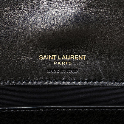 Saint Laurent Lambskin Chevron Quilted Small Loulou Black 7 of 13