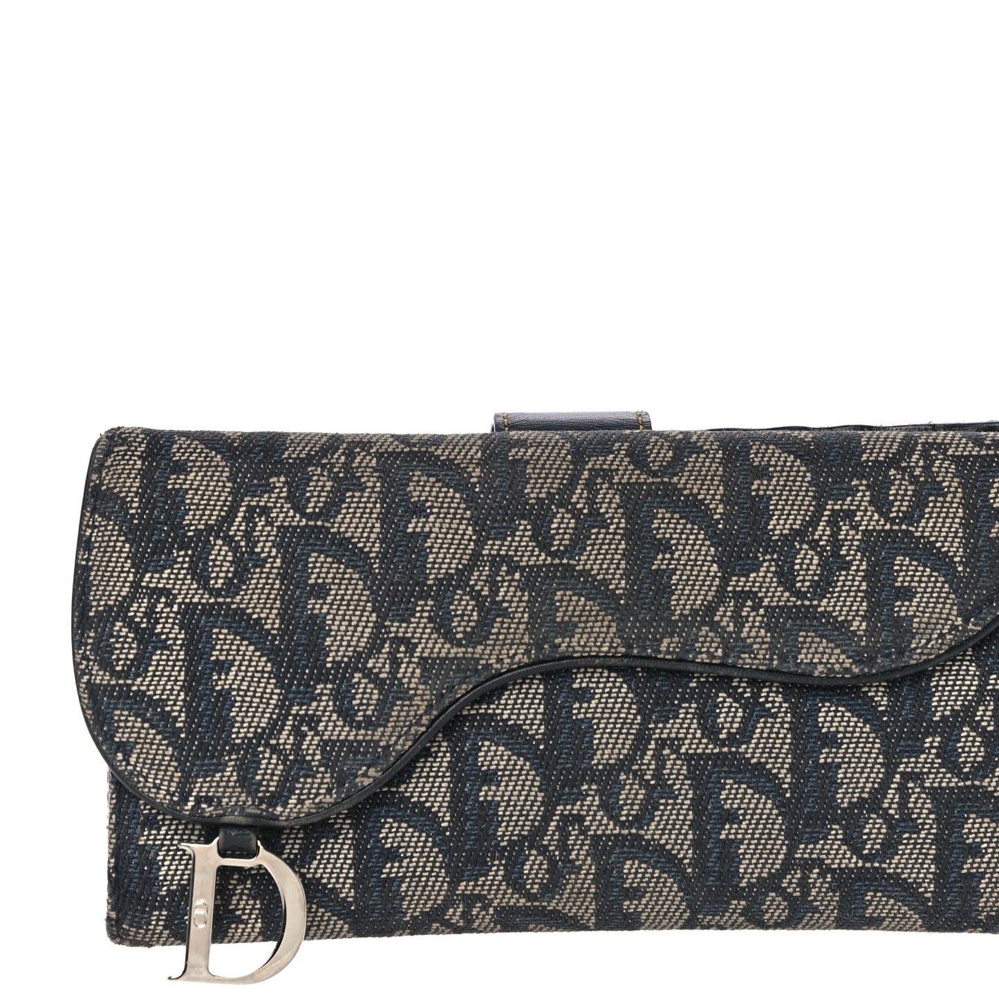 Monogram Saddle Wallet Navy