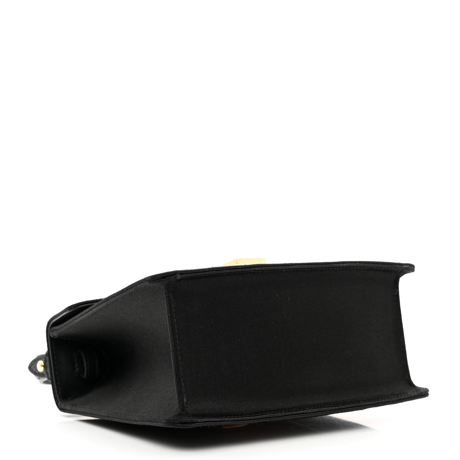 Gucci Satin Crystal Mini Sylvie Top Handle Bag Black 4 of 11
