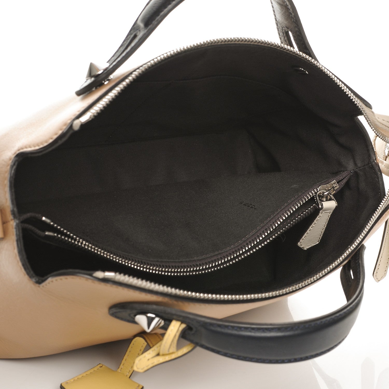 Fendi Vitello Dolce 4 Color Medium By The Way Boston Bag Sand Grano Multicolor 6 of 8