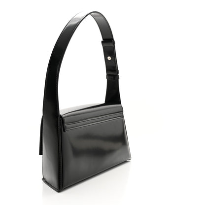 Salvatore Ferragamo Calfskin Geometric Shoulder Bag Black 3 of 9