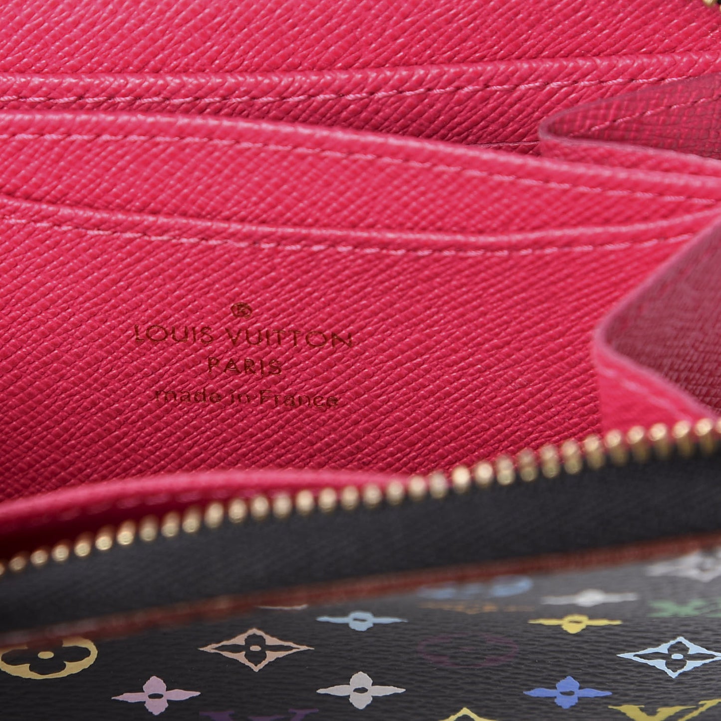 Monogram Multicolor Zippy Coin Purse Black Grenade