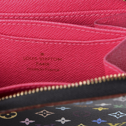 Louis Vuitton Monogram Multicolor Zippy Coin Purse Black Grenade 6 of 9
