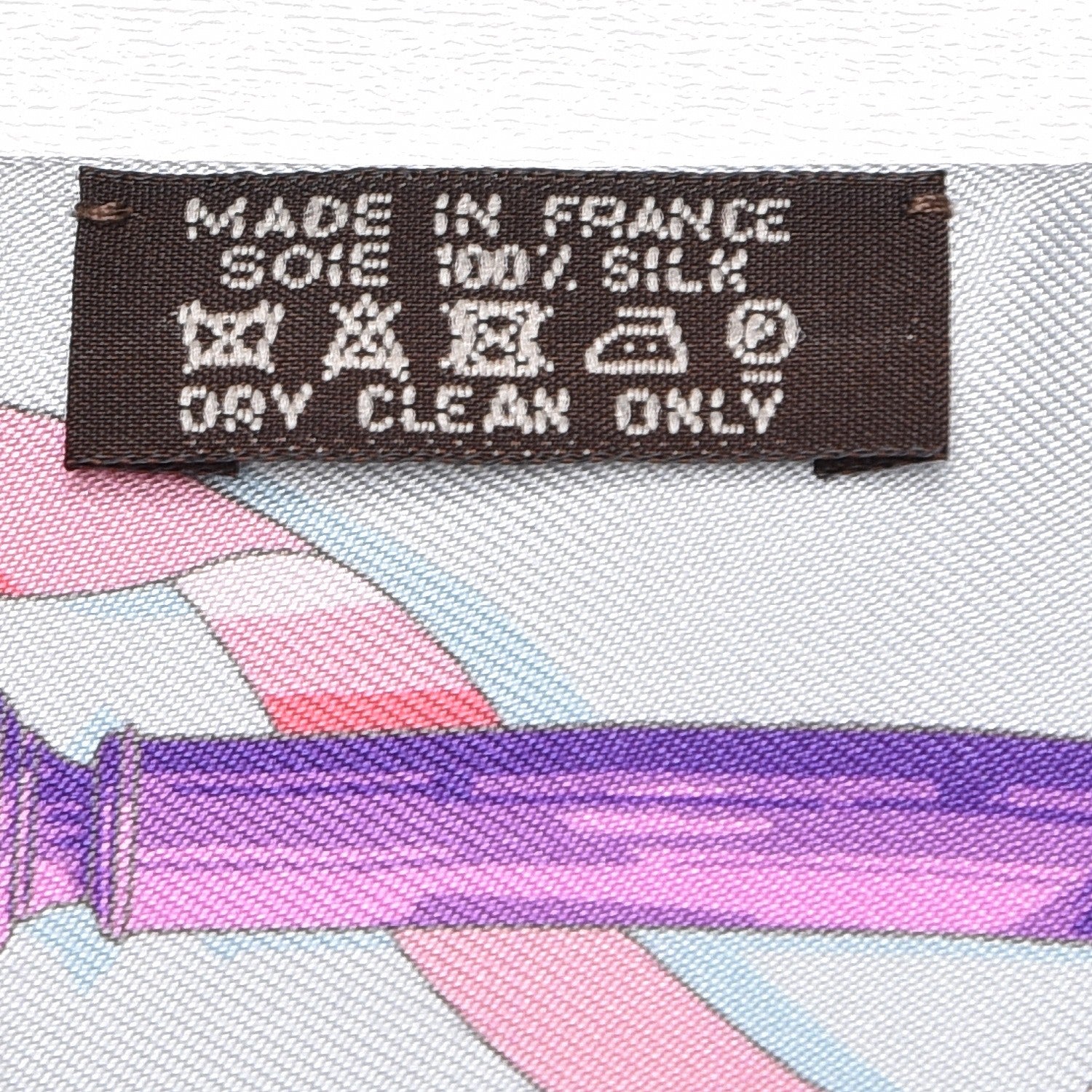 Hermes Silk Ferronnerie Twilly Mauve Rouge Ciel 3 of 5