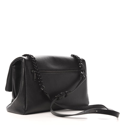 Saint Laurent Grain De Poudre Medium West Hollywood Monogram Fold-Over Black 3 of 9