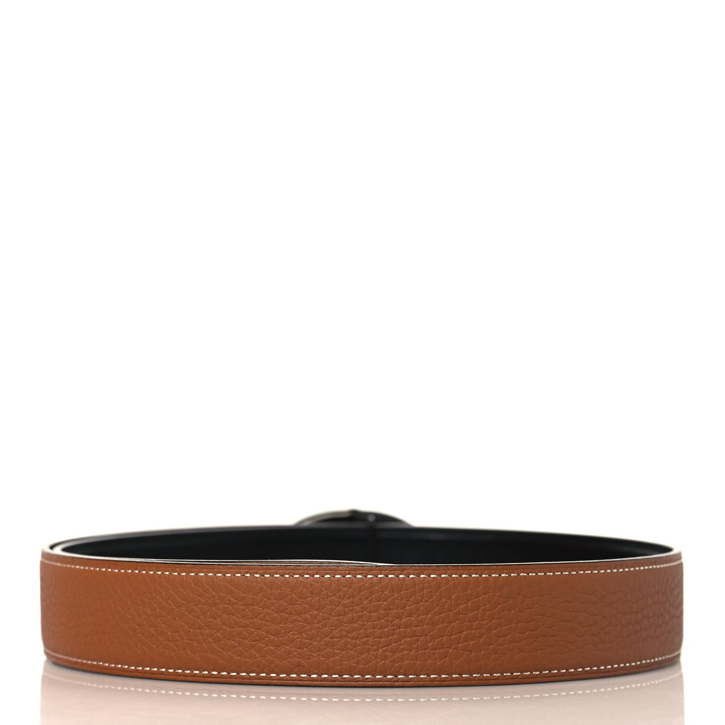 Togo Chaine D'Ancre 110 Belt Gold Black