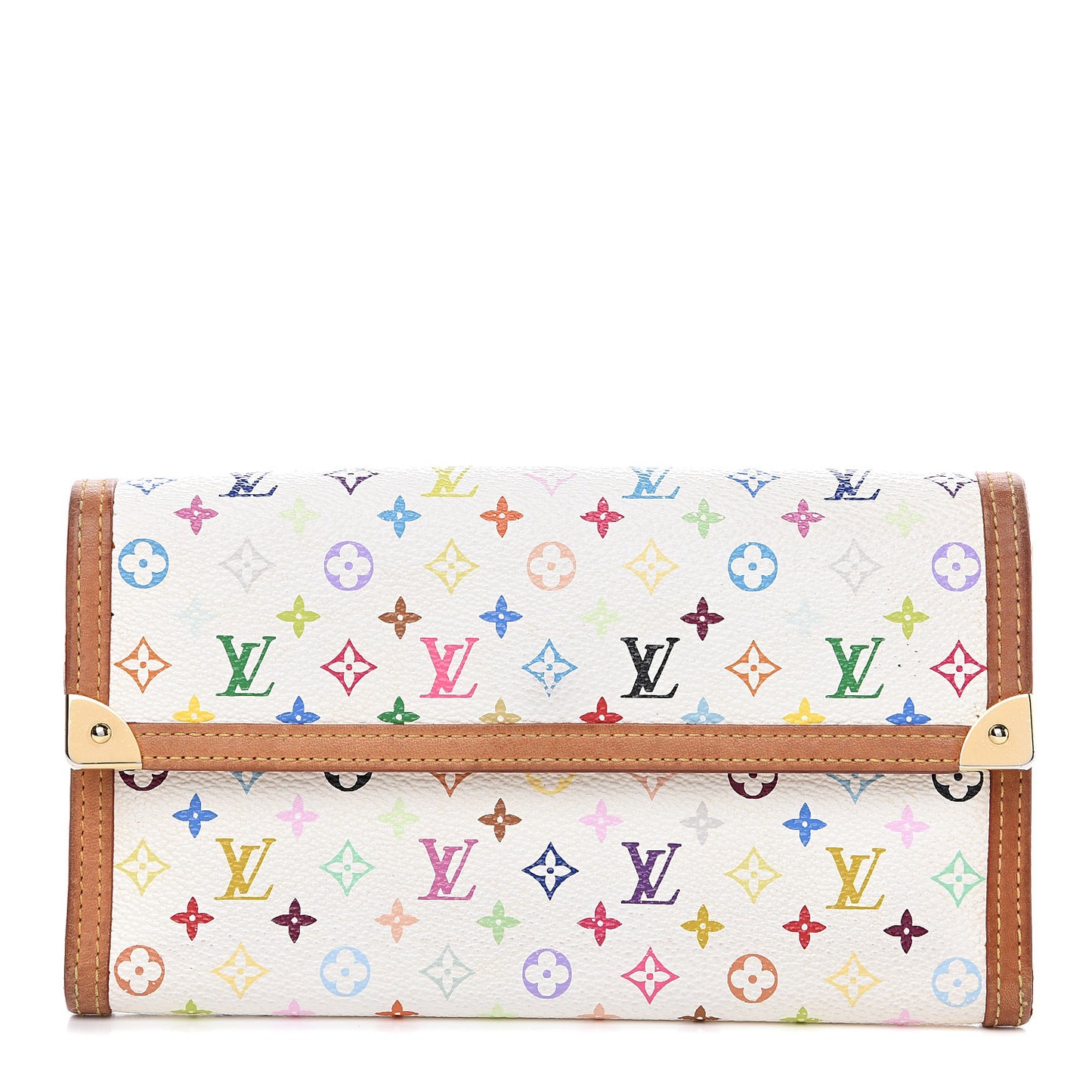 Monogram Multicolor Porte Tresor International Wallet White