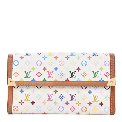 Louis Vuitton Monogram Multicolor Porte Tresor International Wallet White 1 of 12